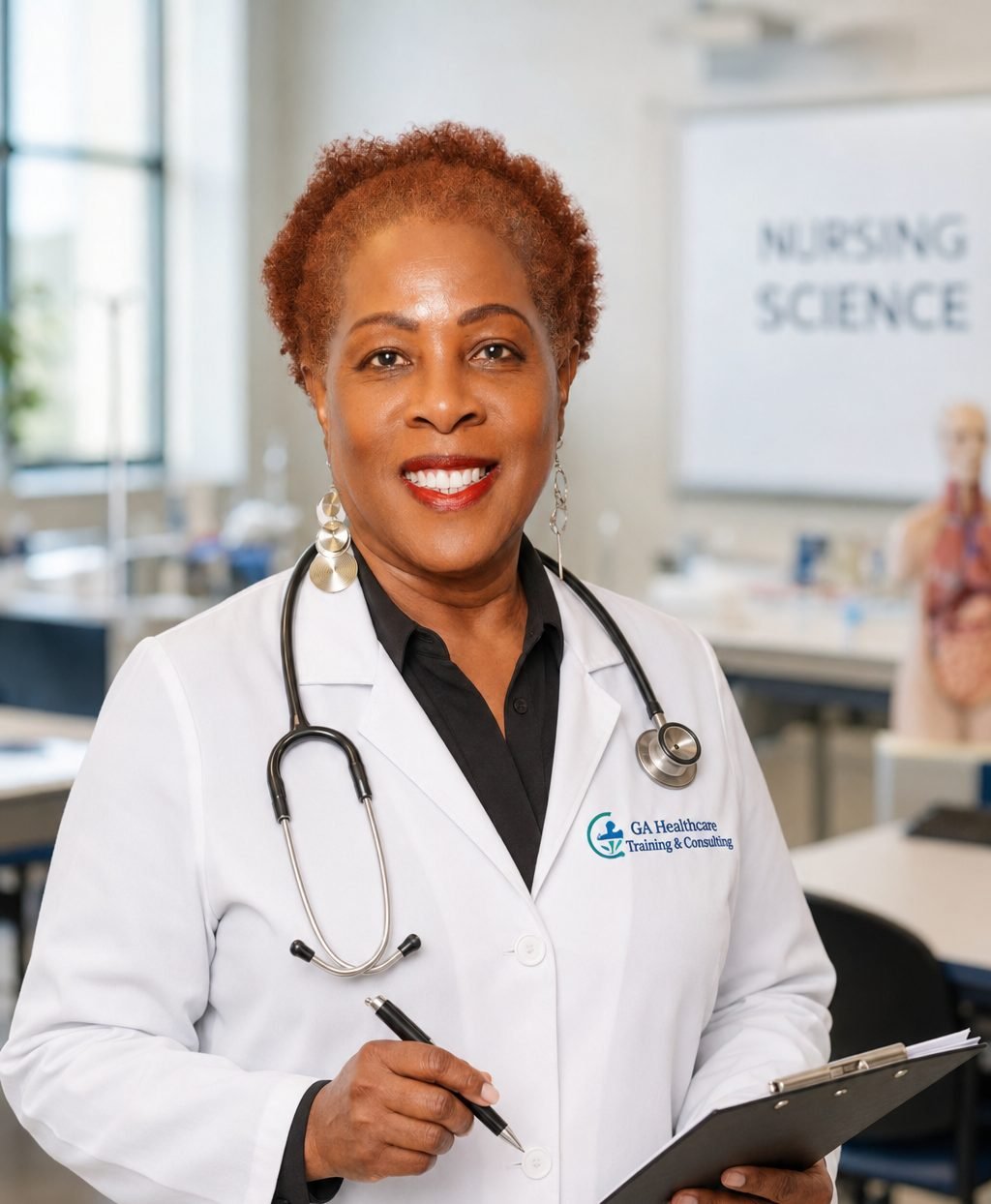 Dr. Yolaine Nozile, founder of GA Healthcare Training & Consulting