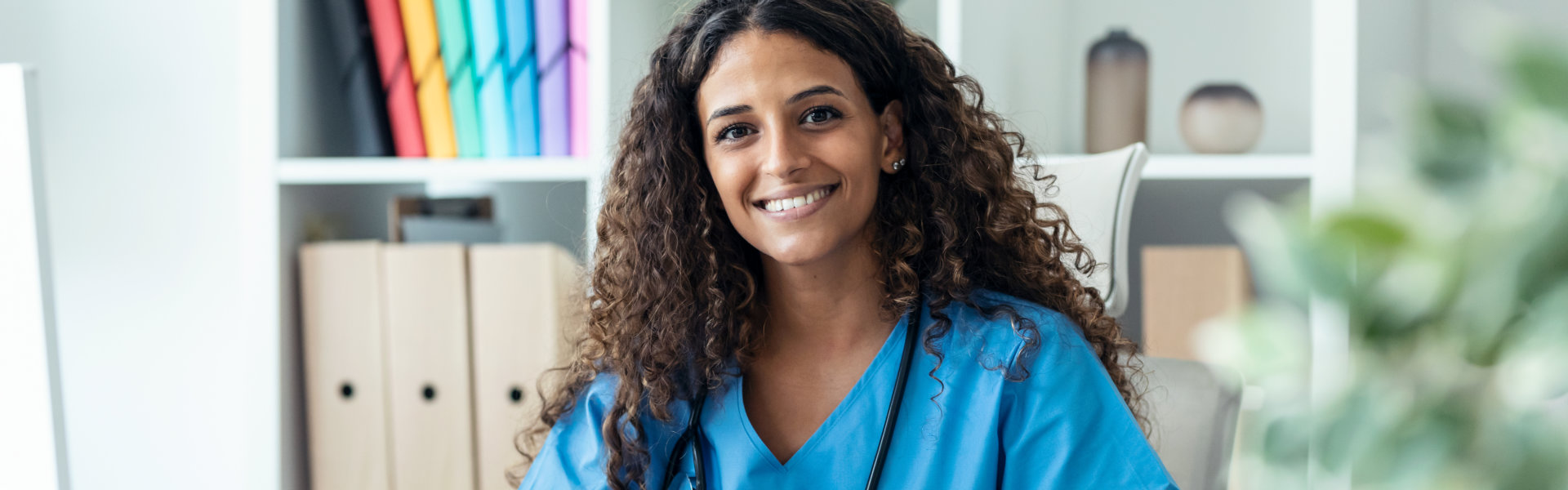 woman smiling