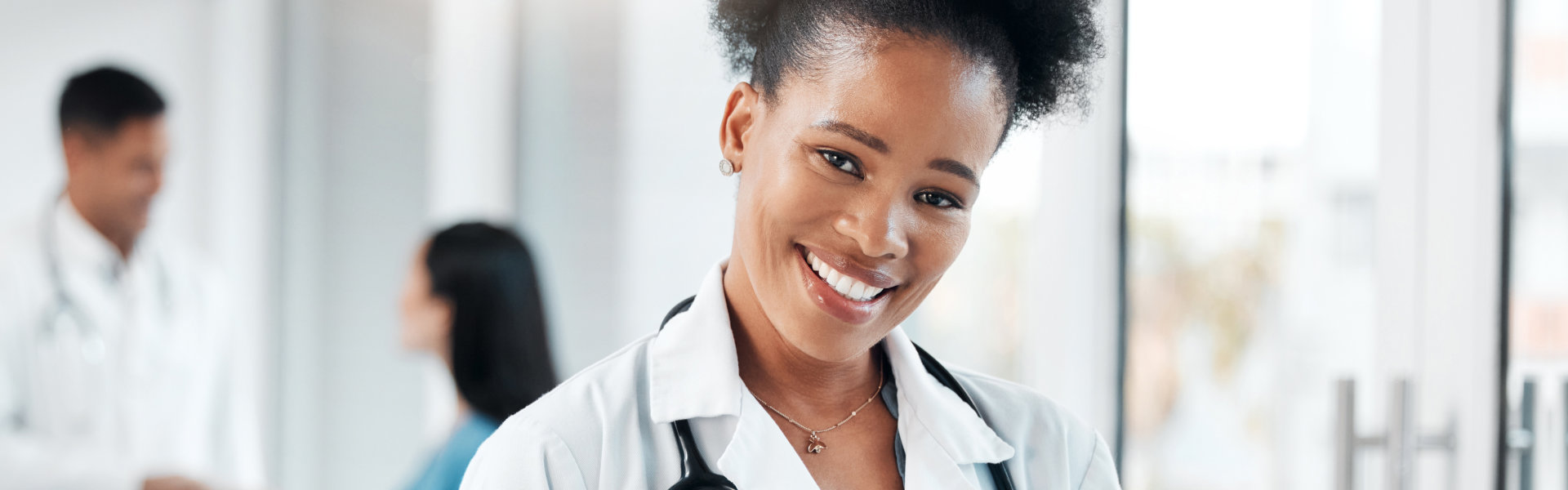woman smiling